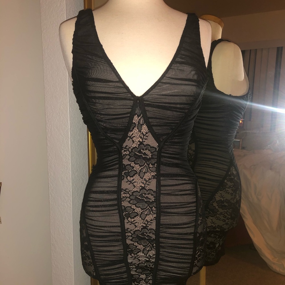 Lace mini dress